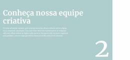 Vamos Falar Sobre A Equipe - Modelo De Site Simples