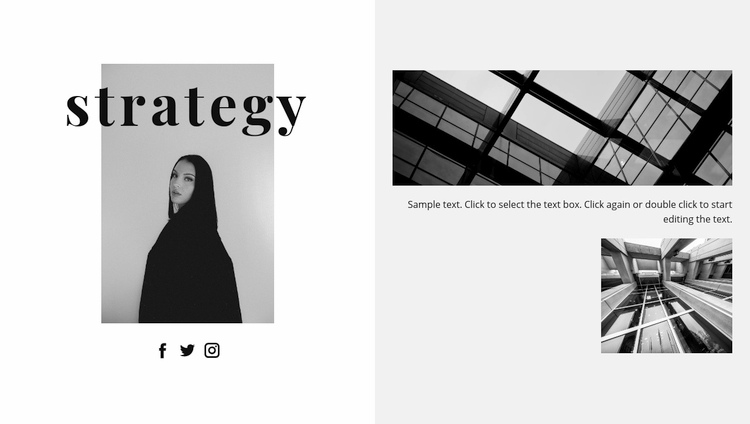 Business strategy Squarespace Template Alternative