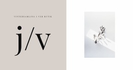 HTML-Sidadesign För Vinterkollektion