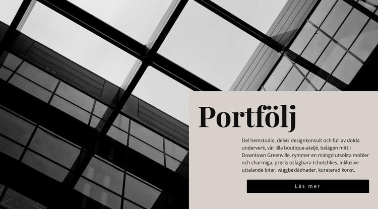 Vår portfölj HTML-mall