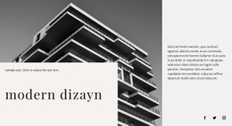 Modern Yapı - Kişisel Web Sitesi Şablonu