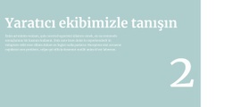 Size Takımdan Bahsedeceğiz Için Çok Amaçlı Web Sitesi Tasarımı
