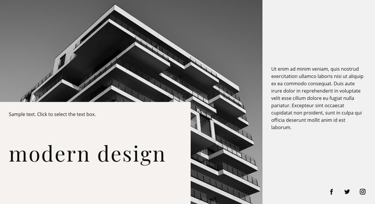 Modern building Web Page Design