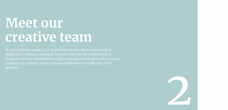 We will tell you about the team Web Page Design