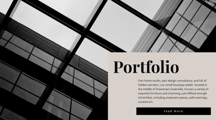 Our portfolio Webflow Template Alternative