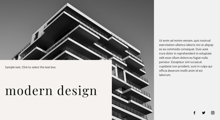 Modern building Website Design