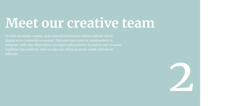 We will tell you about the team Website Mockup