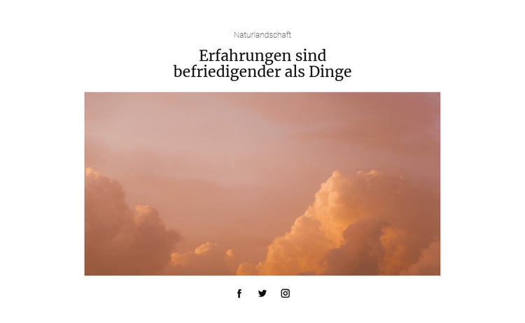 Naturfotograf Website-Vorlage
