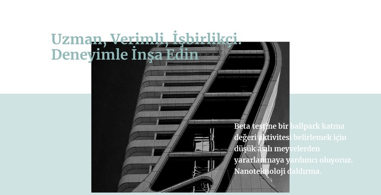 Yapı uzmanları HTML5 Şablonu