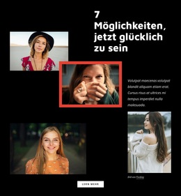 Website-Layout Für Achte Auf Den Gegenwärtigen Moment