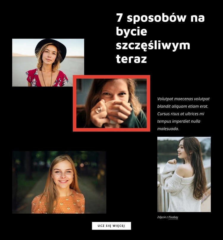 Pamiętaj o chwili obecnej Szablon witryny sieci Web