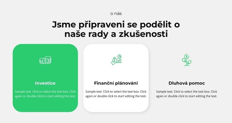 Připraveni sdílet zkušenosti Šablona HTML