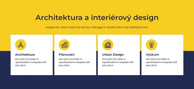 Architektura a interiér Šablona webové stránky