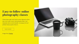 Online Photography Classes CSS Layout Template