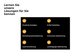 Lernen Sie Unsere Lösung Kennen - Kostenlose Website-Vorlage