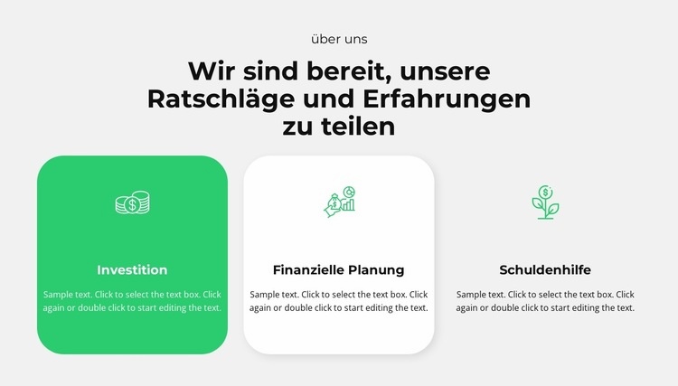 Bereit zum Erfahrungsaustausch Website Builder-Vorlagen