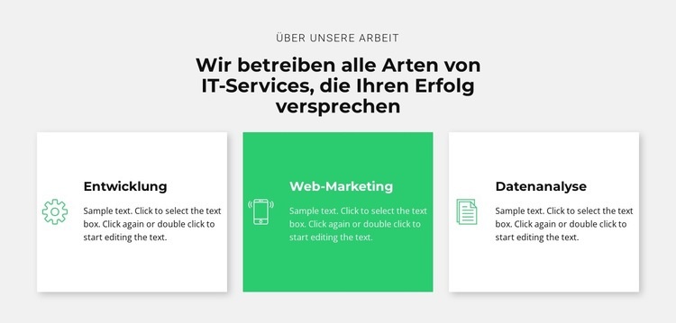 Erfolgreiches IT-Unternehmen Website Builder-Vorlagen