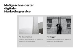 Kundenspezifisches Digitales Design - Mobile Website-Vorlage