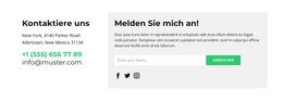 Text Und Feedback-Formular – Fertiges Website-Design