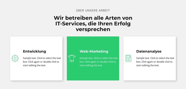 Erfolgreiches IT-Unternehmen Website-Vorlage