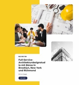 Full-Service-Architekturunternehmen - Großartige Zielseite