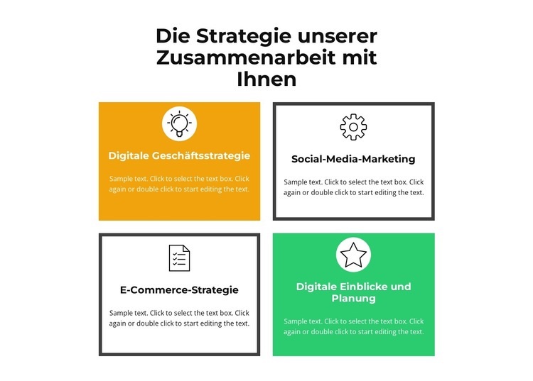 Unsere Teamarbeit Landing Page