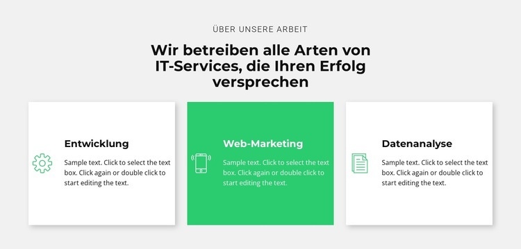 Erfolgreiches IT-Unternehmen Landing Page