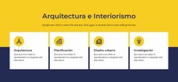 Arquitectura E Interiorismo - HTML Generator Online