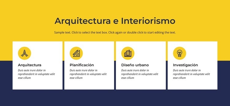 arquitectura e interiorismo Creador de sitios web HTML