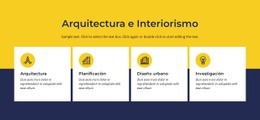Arquitectura E Interiorismo - Página De Destino Gratuita