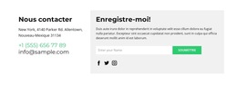 Disposition Du Site Web Pour Texte Et Formulaire De Commentaires