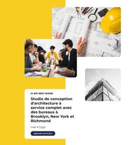 Mise En Page Pour Entreprise D'Architecture À Service Complet