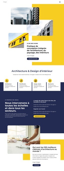Architectes Les Mieux Notés - Site Web Gratuit D'Une Page