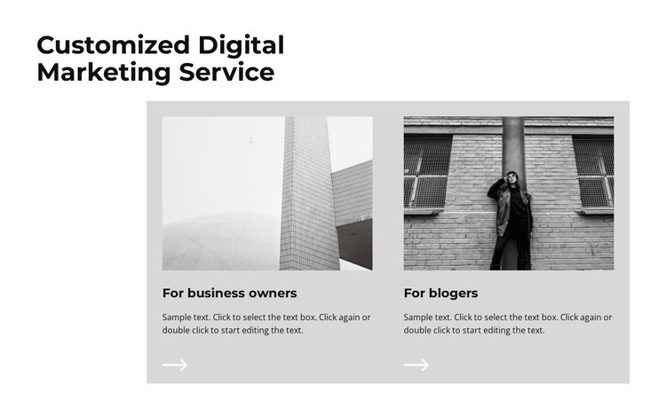 Customized digital design Homepage Design