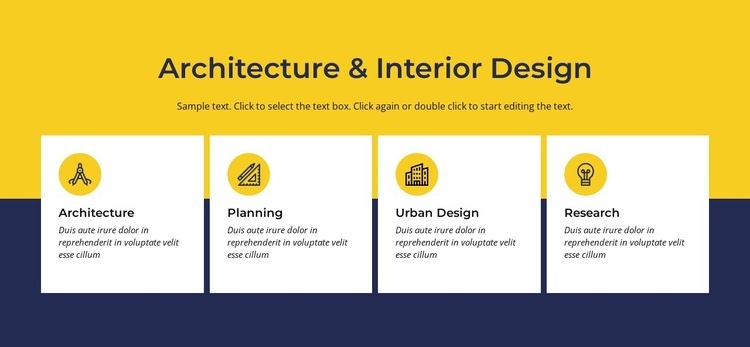 Architecture and interior Homepage Design