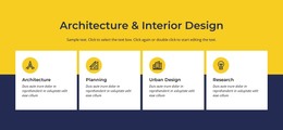 Architecture And Interior - Responsive Website