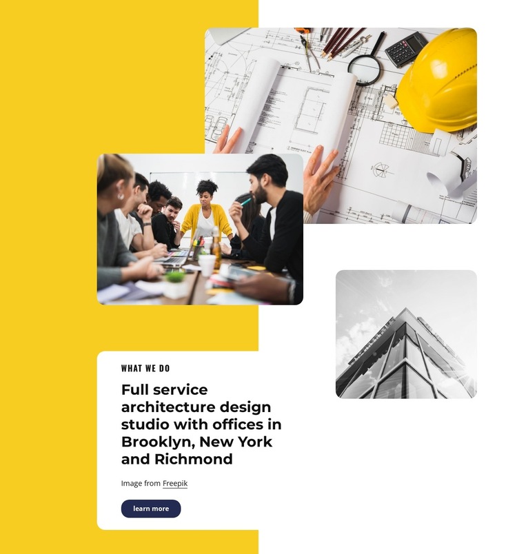 Full service architecture company HTML5 Template