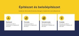 Építészet És Belső Tér - HTML Oldalsablon