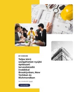 Teljes Körű Szolgáltatást Nyújtó Építészeti Cég Sablon
