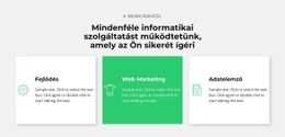 Sikeres Informatikai Cég - Ingyenes Webhelysablon