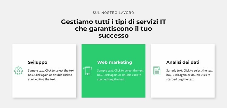 Azienda IT di successo Costruttore di siti web HTML