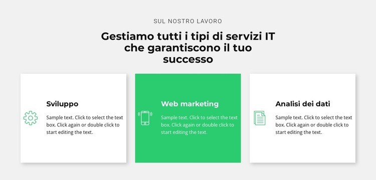 Azienda IT di successo Modelli di Website Builder