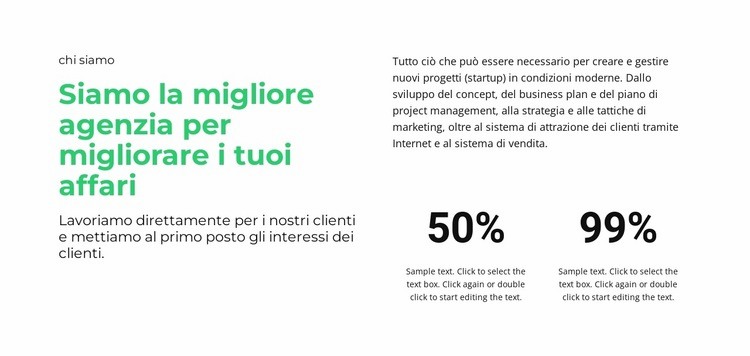 Contatore e testo Mockup del sito web