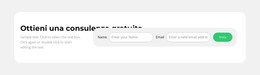 Sito Web HTML Per Richiedi Una Consulenza Gratuita Online