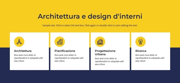 Architettura e interni Modello HTML5