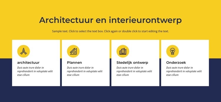 Architectuur en interieur Bestemmingspagina