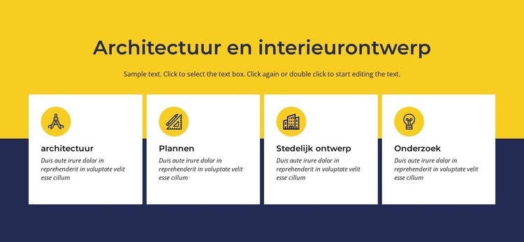 Architectuur en interieur Html Website Builder