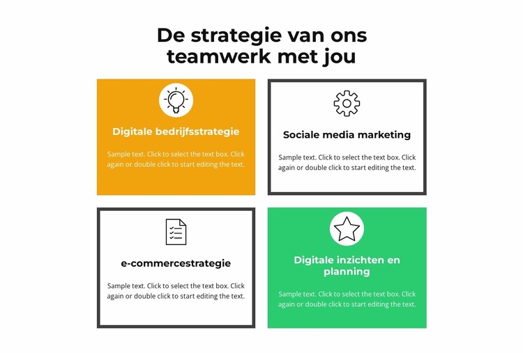 Ons teamwerk Joomla-sjabloon