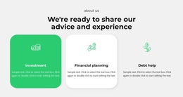 Landing Page Template For Ready To Share Experience