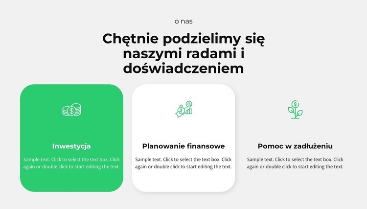 Gotowy do dzielenia się doświadczeniem Szablony do tworzenia witryn internetowych